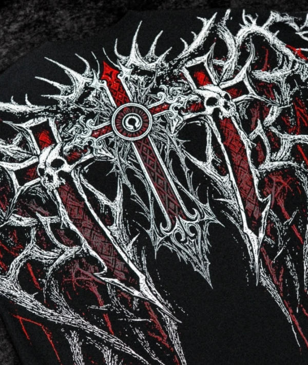 Gate Oversized T-shirts (Heavenly Red)