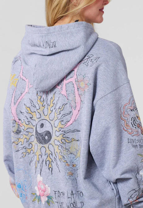 Scribble Hoodie (Heater Grey)