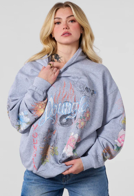 Scribble Hoodie (Heater Grey)