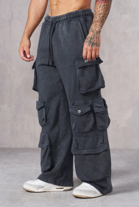 Hella Pocket Sweats (Grey Wash)