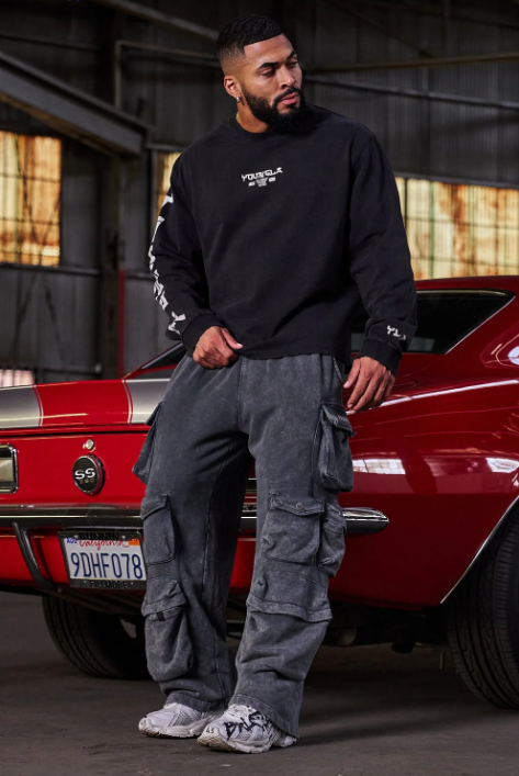 Hella Pocket Sweats (Grey Wash)