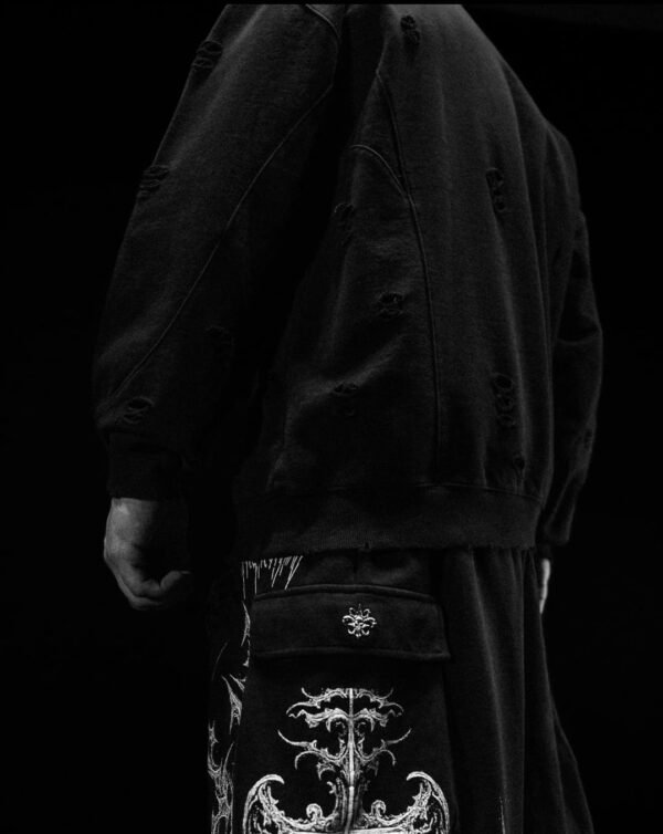 Tarnished Oversized Crewneck (Void Black)