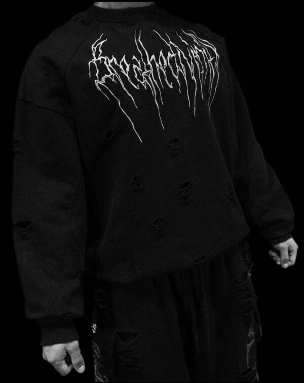 Tarnished Oversized Crewneck (Void Black)