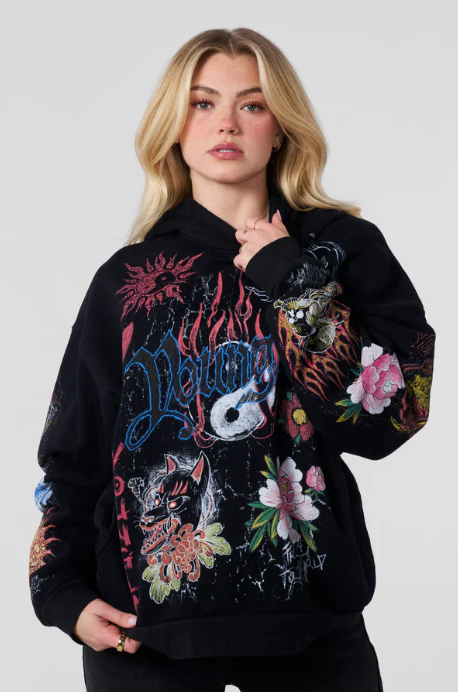 Scribble Hoodie (Black)