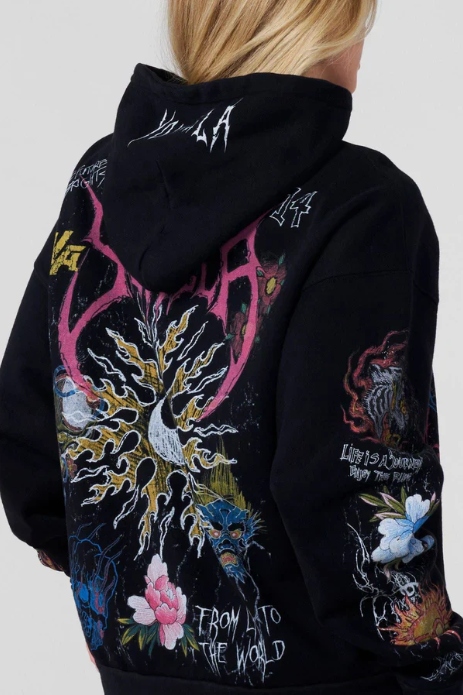 Scribble Hoodie (Black)