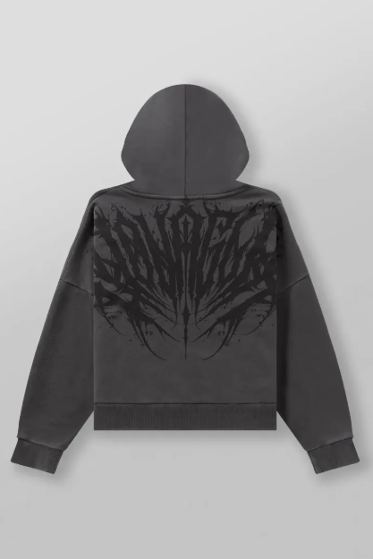 Supersized Chaos Hoodie (Grey Wash)