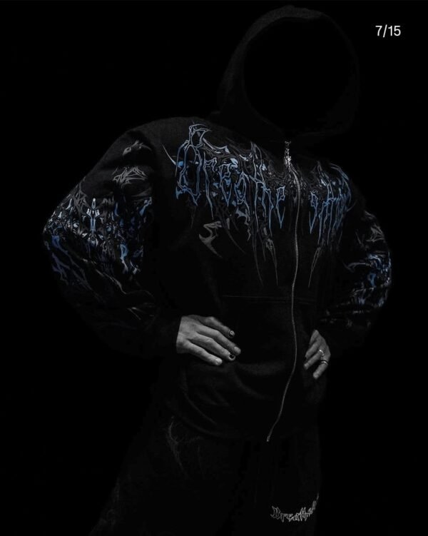 Obsidian Oversized Zip-Up Hoodie (Pulse)