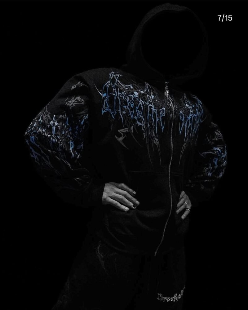 Obsidian Oversized Zip-Up Hoodie (Pulse)