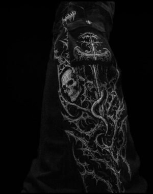 Tarnished Oversized Cargos (Void Black)