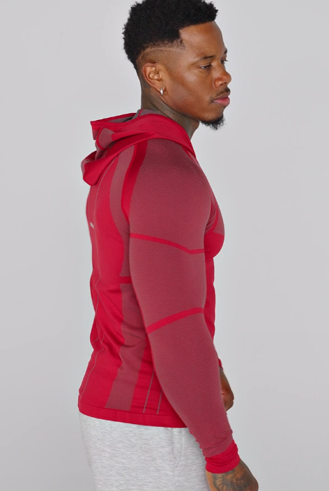 Apex Compression Hoodie (Red)