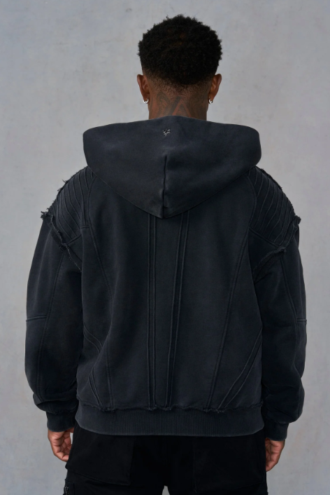 Captura de pantalla 2026-04-10 111859 Armored Batman Zip-Up Hoodie (Black Wash)