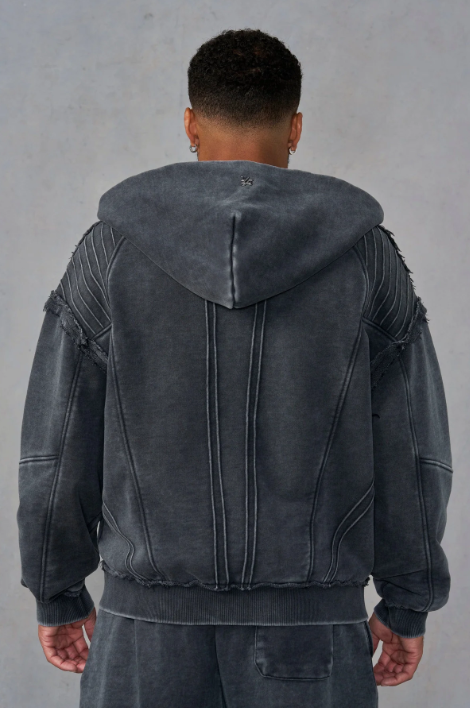 Captura de pantalla 2026-04-10 111929 Armored Batman Zip-Up Hoodie (Grey Wah)