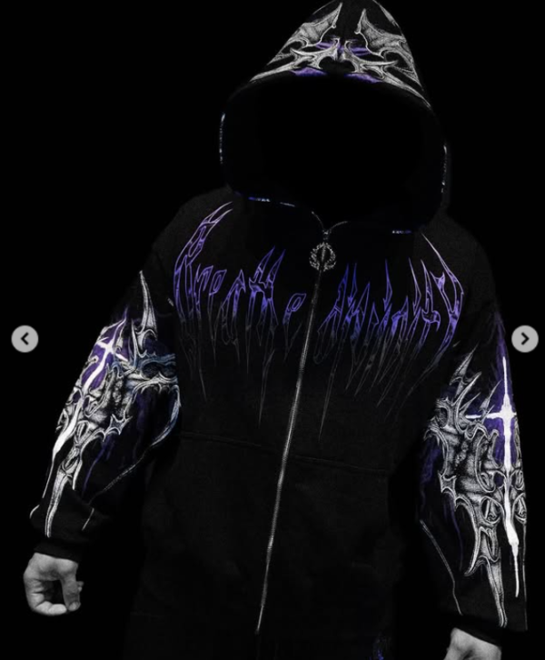 Death Blight Oversized Zip-up Hoodie (Pulse)