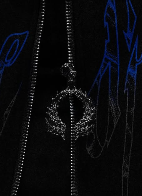 Death Blight Oversized Zip-up Hoodie (Pulse)