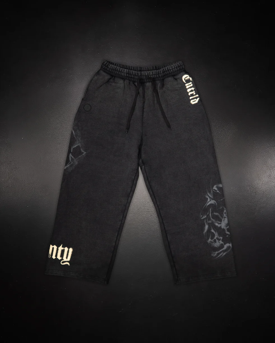 Wide Leg Sweats Black